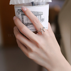 925 регулируемое кольцо из стерлингового серебра для женщин FS-WG06A88-01