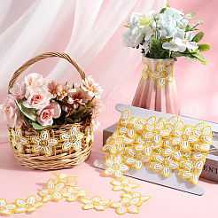 Лента с цветочной полиэфирной кружевной отделкой&nbsp;OCOR-WH20003-03A-04