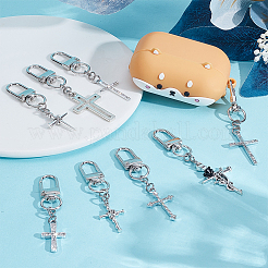 Кулон из готического креста из сплава&nbsp;HJEW-GO00066