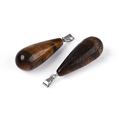 Природных тигровый глаз подвески&nbsp;G-N360-08P-06