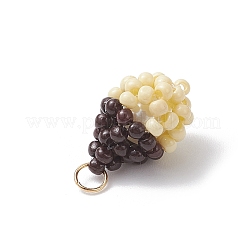 Подвески в виде желудей из стеклянных бусин&nbsp;PALLOY-MZ00957