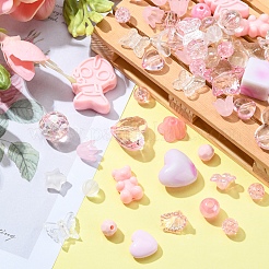 Непрозрачные и прозрачные акриловые бусины&nbsp;MACR-YW0002-01C