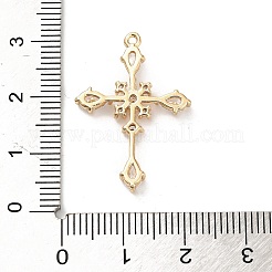 Pendentifs avec zircon cubiques à micro-pavés en laiton&nbsp;KK-P301-03D-G