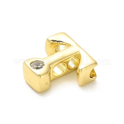 Cremagliera in ottone placcatura perline zirconi&nbsp;KK-L210-008G-T