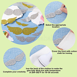 Flügel Strass Flecken&nbsp;DIY-TA0003-10