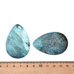 Большие подвески-ракушки из натуральной черной губной помады SHEL-N036-07