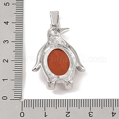 Природные красной яшмы подвески G-A224-02P-06