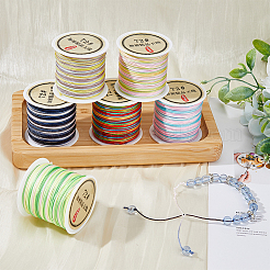 6 рулон 6 цвета 50 м сегментный окрашенный нейлоновый китайский узелковый шнур NWIR-FH0001-05