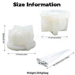 Наборы для изготовления свечей в виде сердечек&nbsp;DIY-CJ0002-59