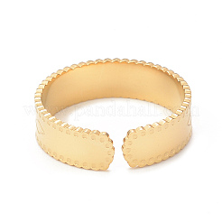 Кольцо-манжета из нержавеющей стали 304 с ионным покрытием (IP) с ромбовидным узором для женщин&nbsp;LS-RJEW-I096-07G