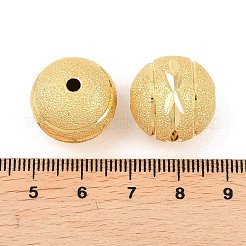 Текстурированные латунные бусы&nbsp;KK-F931-31C-G