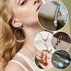 80 шт. 10 стиля латунных колпачков для бусин в виде цветка KK-ME0001-79