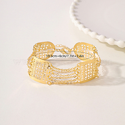 Браслеты из полых латунных звеньев для женщин&nbsp;MB3703