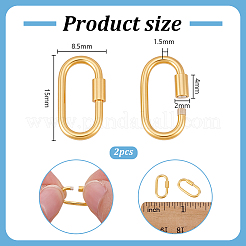 2 шт. 925 застежки-карабина из стерлингового серебра STER-PH0003-94
