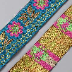 Blumenband aus Polyester mit Stickerei im ethnischen Stil&nbsp;OCOR-WH0093-37B