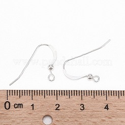 925スターリングシルバーピアスフック  銀  17x22x2.5mm  穴：2mm  ピン：0.6mm&nbsp;X-STER-K167-067S