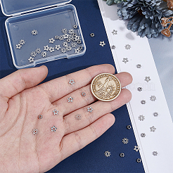 60 шт. 3 стиля 304 нержавеющая сталь разделительные бусины&nbsp;STAS-UN0063-77