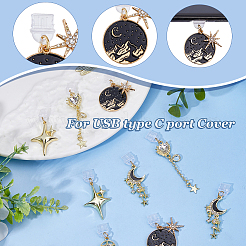 10 шт. 5-х видов пластиковых мобильных пылезащитных заглушек&nbsp;HJEW-DC00120