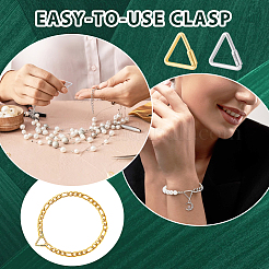 2шт 2 цвета 925 стерлингового серебра 2шт 2 цветов 925 стерлингового серебра запирающийся карабин&nbsp;STER-GA0001-04A