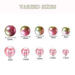 497шт 5 стиля радуги абс пластик имитация жемчуга&nbsp;OACR-YW0001-09C