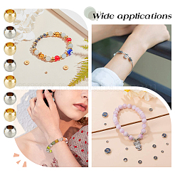 100 шт. 2-х цветные бусины-разделители из нержавеющей стали 201&nbsp;STAS-DC0015-08