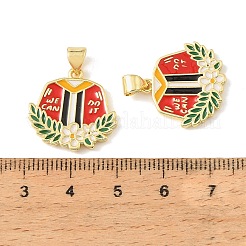 Colgantes de latón esmaltado para la temporada de graduación&nbsp;KK-CBAF2EC-03G-B01