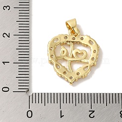 Cremagliera placcatura micro ottone spianare pendenti zirconi&nbsp;KK-P267-08G