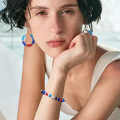 100 шт. 5-цветные бусины ручной работы от сглаза&nbsp;LAMP-TA0001-88A