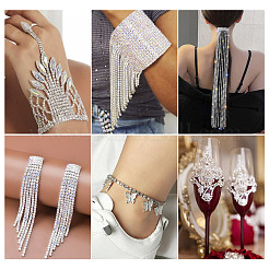 6 стильная латунная цепочка из страз со стразами CHC-TA0001-05