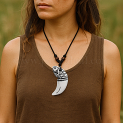 3шт 3 стиля смоляной роговой крючок для рыбалки с акулой&nbsp;NJEW-HY0001-08B