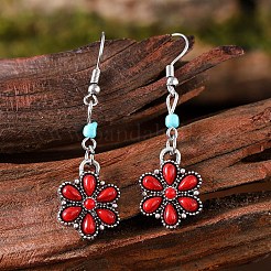 Комплекты украшений из синтетической бирюзы и сплава&nbsp;FS-WG8B1C9-04