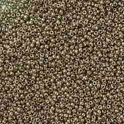 MIYUKIラウンドロカイユビーズ  日本製シードビーズ  8/0  （rr307)ダークトパーズゴールド光沢  3mm  穴：1mm  約422~455個/10g&nbsp;X-SEED-G008-RR0307