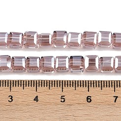 Гальванизируйте прозрачное стекло бисер нитей EGLA-B011-07A-PL02