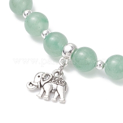 5 шт. браслеты из сплава с подвесками в виде слона&nbsp;BJEW-JB12520