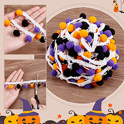 8.3 м полиэстеровая разноцветная бахрома из помпонов&nbsp;OCOR-PH0007-13B