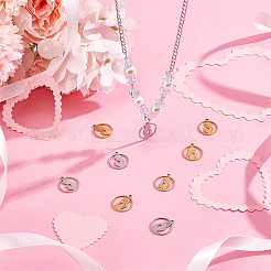 12 шт. подвески из нержавеющей стали 201 двух цветов&nbsp;STAS-UN0041-54