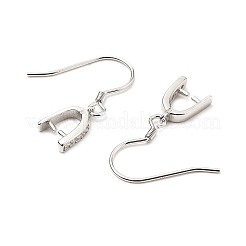 Антикоррозийное родиевое покрытие 925 серьги-крючки из стерлингового серебра STER-I009-07P