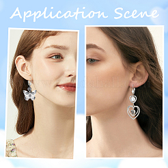 Фурнитура для сережек-гвоздиков из нержавеющей стали 304 STAS-SP0001-03B