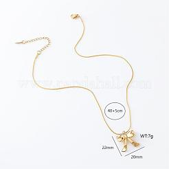 3 шт. ожерелье с подвеской-бантом из нержавеющей стали для женщин DK8946