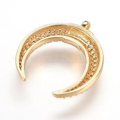 Латунные микро проложить кубического циркония подвески&nbsp;ZIRC-G107-05G