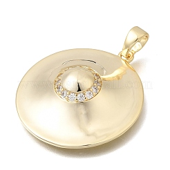 Pendentifs en laiton zircon cubique transparent&nbsp;KK-C255-30G