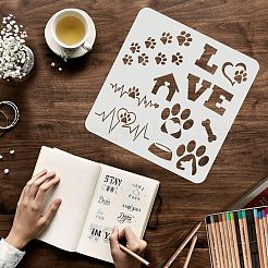 Пластиковый рисунок живопись трафареты шаблоны наборы DIY-WH0172-737