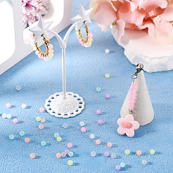 700шт 7 цвета светящиеся акриловые бусины&nbsp;OACR-TA0003-24