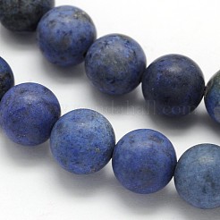 Rotondi smerigliato perle grade naturale aa sodalite fili&nbsp;G-N0166-68-4mm