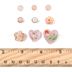 38 шт. 9 стиля светящихся бусин ручной работы в технике лэмпворк LAMP-FS0001-31