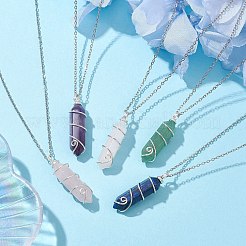 Ожерелья из нержавеющей стали 304 NJEW-JN04867-02