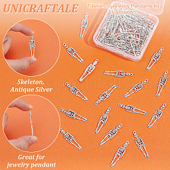 60 шт. подвески из сплава в тибетском стиле для Хэллоуина TIBEP-UN0001-17