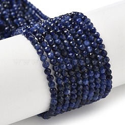 Природный содалит бисер нитей&nbsp;X-G-L622-C04-3mm