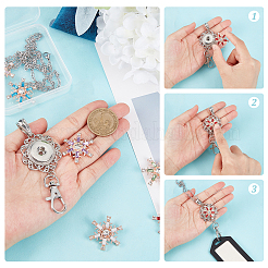 DIY austauschbares Schneeflocken-Büro-Schlüsselband&nbsp;DIY-SC0021-98