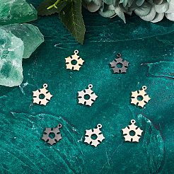 16 шт. подвески из нержавеющей стали 201 двух цветов STAS-UN0030-78